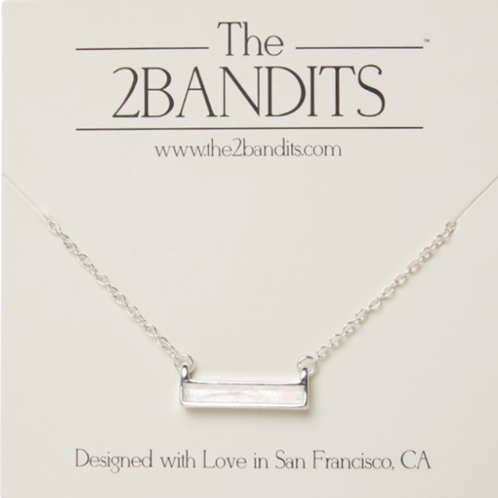Opal Bar Necklace